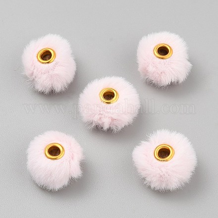 Искусственный мех норки европейские бусины&nbsp;FIND-WH0148-423I-1