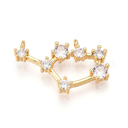 Латунные микро проложить кубического циркония подвески KK-N261-120L-G-1