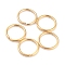 Rack Plating Brass Jump Rings, Open Jump Rings, Long-Lasting Plated, Real 24K Gold Plated, 10x1mm, 18 Gauge, Inner Diameter: 8mm