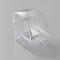 Plastic Watches Display Boxes, Transparent Jewelry Storage Gift Case for Single Watch, Clear, Fan, 5.45x8.55x8.55cm