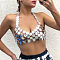 Plastic Sequin Body Chain for Women, Sexy Beach Bikini Circular Dress, Silver, 900mm