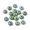 Transparent Acrylic Beads, Rondelle, Faceted, Cadet Blue, 8.5x5mm, Hole: 1.8mm
