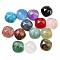 Natural Mixed Gemstone Cabochons, Faceted Square, 8x8x4mm