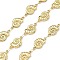 304 Stainless Steel Conch Link Chains, Soldered, Long-Lasting Plated, with Spool, Golden, 18x10x3.5mm