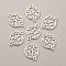 Zinc Alloy Connector Charms, Flat Round with Tree of Life, Silver, 21x15x1.5mm, Hole: 1.8mm