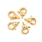 Brass Lobster Claw Clasps, Cadmium Free & Nickel Free & Lead Free, Long-Lasting Plated, Real 18K Gold Plated, 9.5x7x3mm, Hole: 1.2mm