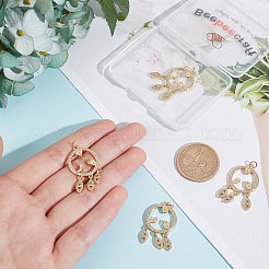 Покрытие стойки латунь микропаве прозрачные подвески из кубического циркония&nbsp;ZIRC-BBC0001-23