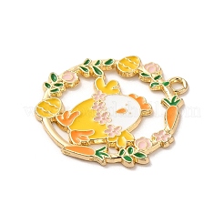 Подвески из сплава с эмалью на пасхальную тематику&nbsp;ENAM-147-02A-G