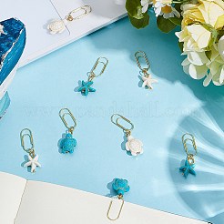 8 шт. 4 вида скрепок из углеродистой стали&nbsp;AJEW-CP00004