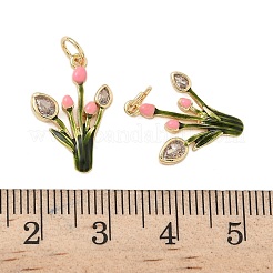 Латунные микро проложить кубического циркония подвески&nbsp;KK-P325-43G