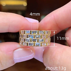 Кольца из латуни с микропаве&nbsp;FS-WGC136A-01