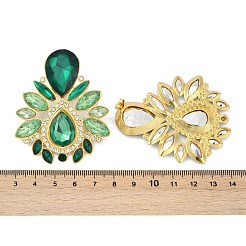 Серьги-гвоздики из нержавеющей стали 304 со стеклянными вставками&nbsp;EJEW-M095-15G-02