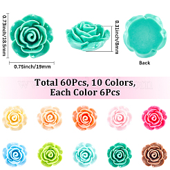 Кабошоны из непрозрачной смолы&nbsp;CRES-CP0001-06