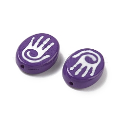 Выпечка окрашенные стеклянные бусины&nbsp;LAMP-D003-06E