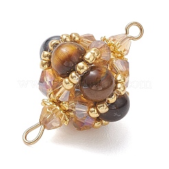 Подвески-фонарики из натурального тигрового глаза&nbsp;PALLOY-MZ01176-02