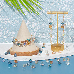 160 шт. 10-х видов прозрачных стеклянных бусин&nbsp;GLAA-GA0001-33