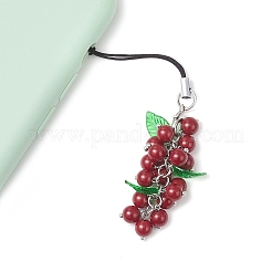 Ремешки для мобильных телефонов из искусственного нефрита&nbsp;HJEW-JM04361