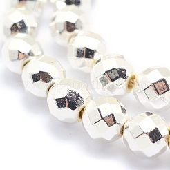 Гальванизировать немагнитных синтетический гематит бисер пряди&nbsp;G-L485-03F-S