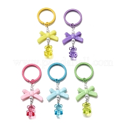 Железные акриловые брелки-бантики&nbsp;KEYC-JKC01385