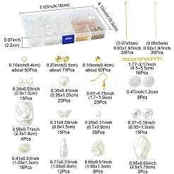 Наборы для самостоятельного изготовления сережек из искусственного жемчуга из латуни и АБС-пластика&nbsp;DIY-FS0007-97