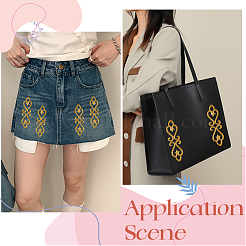 20 шт. цветочные полиэстеровые компьютеризированные вышитые нашивки&nbsp;PATC-CY0001-33