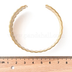 Браслеты-манжеты из нержавеющей стали 304 для женщин&nbsp;BJEW-Z086-02G