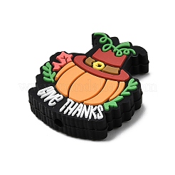 Силиконовые бусины на тему Дня благодарения&nbsp;SIL-J001-01D