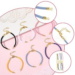 6 шт. 6 цвета нейлоновых шнуров для изготовления браслетов&nbsp;AJEW-FS0001-38