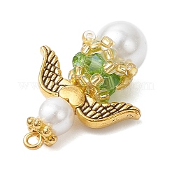 Подвески из перламутрового стекла и жемчуга&nbsp;PALLOY-MZ00978-08