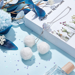 Плюшевая ткань круглая и полимерная глина стразы сердце кулон подвеска украшение&nbsp;HJEW-DR00080