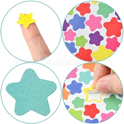 4 пакетик бумажных наклеек с рисунком в виде звезд&nbsp;AJEW-FS0001-16