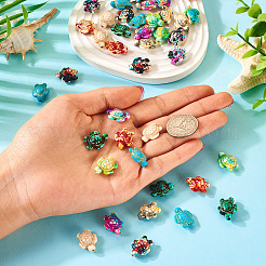 45шт 9 цвета синтетические бирюзовые бусины&nbsp;G-TA0001-78