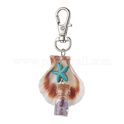 Подвеска в виде стеклянной бутылки желаний из натурального авантюрина&nbsp;HJEW-JM03098