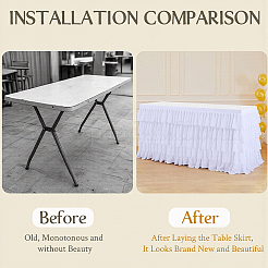 Юбка для стола из ткани&nbsp;AJEW-WH20070-168A