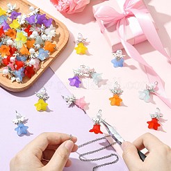 80 шт. подвески из акрила и сплава 8 цветов&nbsp;PALLOY-CJ00170