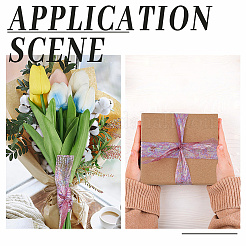 20 ярд переливающейся полиэстеровой гофрированной ленты для шитья&nbsp;OCOR-WH20007-14B