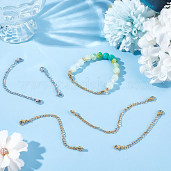 20 шт. 5-х стильное ионное покрытие (IP) удлинитель цепи из нержавеющей стали 304&nbsp;STAS-BBC0003-70GP