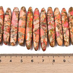 Синтетические градуированные бусины из императорской яшмы&nbsp;G-L647-C01-01A