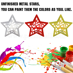 10 шт. железные звездные украшения&nbsp;AJEW-GF0012-09