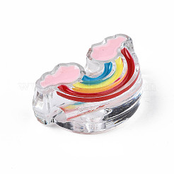 Прозрачные бусины из акриловой эмали&nbsp;LS-X-OACR-N130-026-03