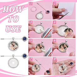 Наборы для самостоятельного изготовления свадебных значков на лацкан&nbsp;DIY-UN0007-85