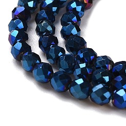 Стеклянные бусины с гальваническим покрытием &nbsp;LS-GLAA-H021-01A-FP03