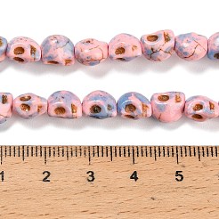 Синтетических нитей бирюзовые бусы&nbsp;TURQ-F019-02A