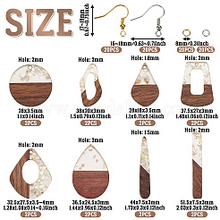 Комплекты подвесных серег из латуни&nbsp;DIY-TA0010-66