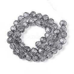 Прозрачные треск стекла бисер нитей&nbsp;GLAA-N053-8mm-02