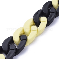 Непрозрачные акриловые цепи для бордюров ручной работы&nbsp;AJEW-JB00619-04