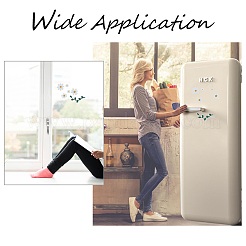 6 лист ромашки цветок ПВХ стикер&nbsp;AJEW-WH0283-48