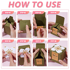 Картонные коробки для упаковки конфет&nbsp;CON-WH0816-026A-G