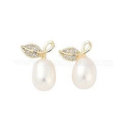 Серьги-гвоздики из листовой латуни с прозрачным кубическим цирконием KK-D301-16G