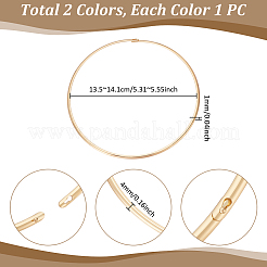 2 шт. 2 цвета 304 нержавеющая сталь чокер ожерелье изготовление&nbsp;NJEW-UN0001-73